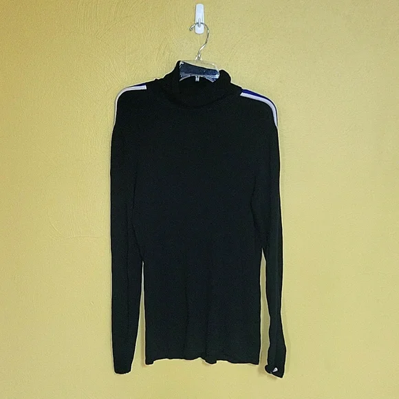 Harley Davidson oversized long turtleneck sweater with royal blue racer stripe - Picture 2 of 3